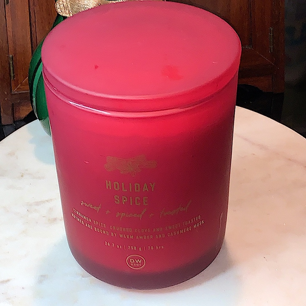 DW HOME CANDLE HOLIDAY SPICE SWEET SPICED TOASTED NEW 26.7 oz 2 WICK